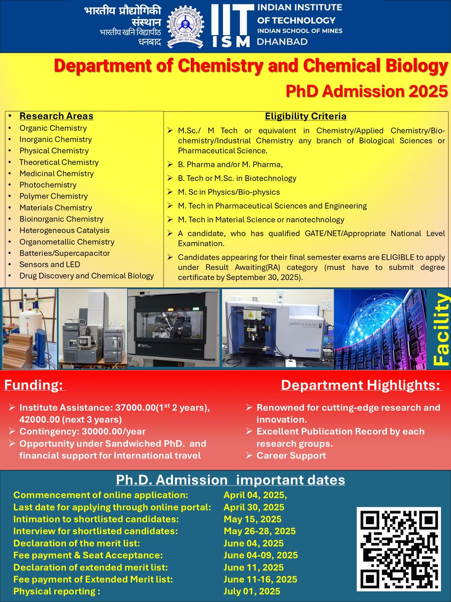 DEPARTMENT OF CHEMISTRY & CHEMICAL BIOLOGY (@departmentofccb) on Twitter photo PhD admission open: Department of Chemistry and Chemical Biology, IIT (ISM) Dhanbad. Apply by 30th April 2025. <a href="/IITISM_DHANBAD/">IIT(ISM)</a> <a href="/iitismd/">IIT(ISM) Dhanbad Alumni</a> <a href="/utkaluniversity/">utkaluniversity </a> PhD admission open: Department of Chemistry and Chemical Biology, IIT (ISM) Dhanbad. Apply by 30th April 2025. <a href="/IITISM_DHANBAD/">IIT(ISM)</a> <a href="/iitismd/">IIT(ISM) Dhanbad Alumni</a> <a href="/utkaluniversity/">utkaluniversity </a>