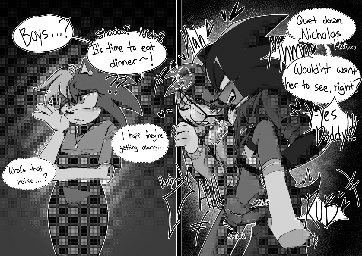 "Quiet down, Nicholas"

this delicious #Shadicky AU by <a href="/SHADDYCATZ/">SHADZY🔞</a> and <a href="/24HELLBOUND/">𝑯𝑬𝑳𝑳𝑩𝑶𝑼𝑵𝑫 🔞</a> 🖤💙