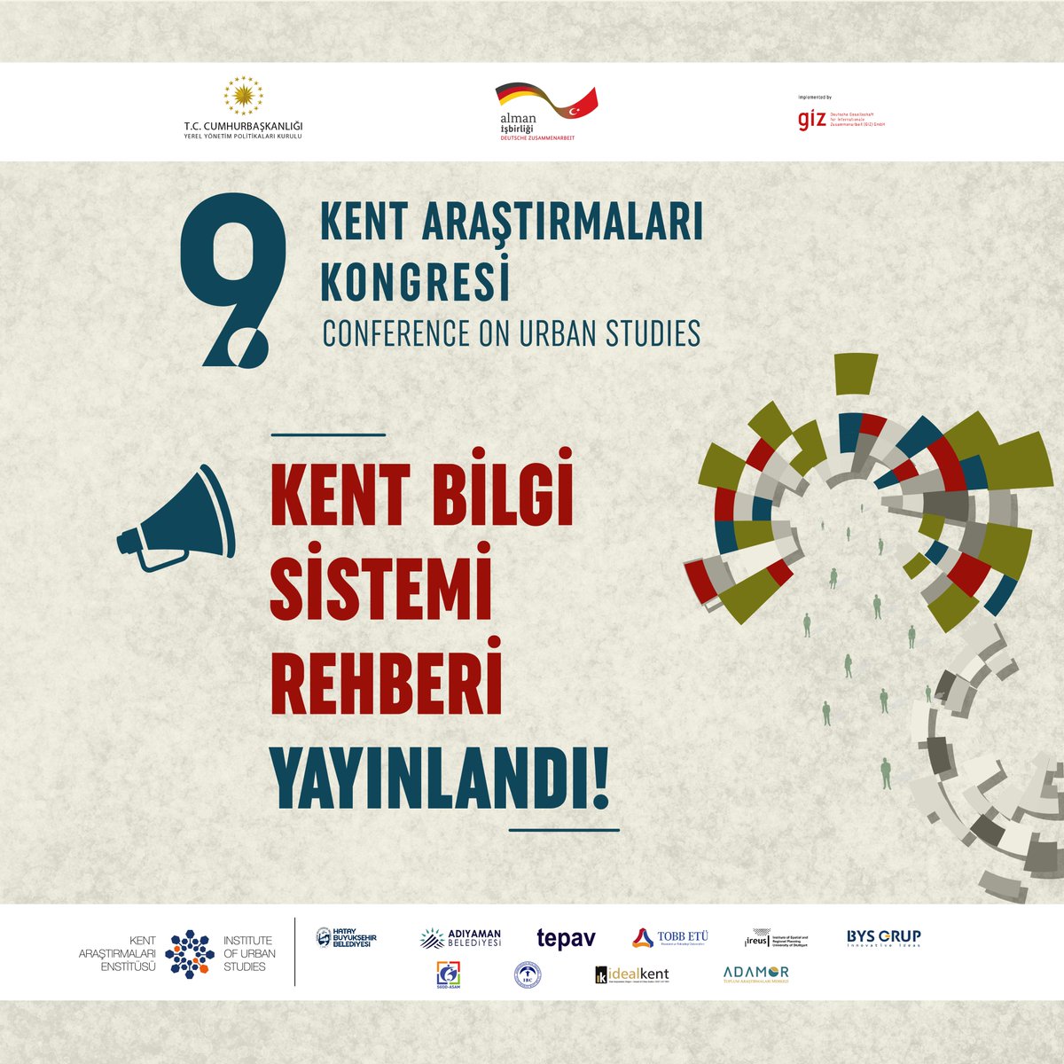 📌Dirençli Kentler ve Toplum (RCC) Projesi kapsamında 9. Kent Araştırmaları Kongresi çıktıları doğrultusunda oluşturulan 'Belediyeler için Kent Bilgi Sistemi Rehberi' yayınlandı ve Türkiye genelindeki tüm belediyelerin erişimine açıldı. Rehber,

◼RCC Projesi’nin internet