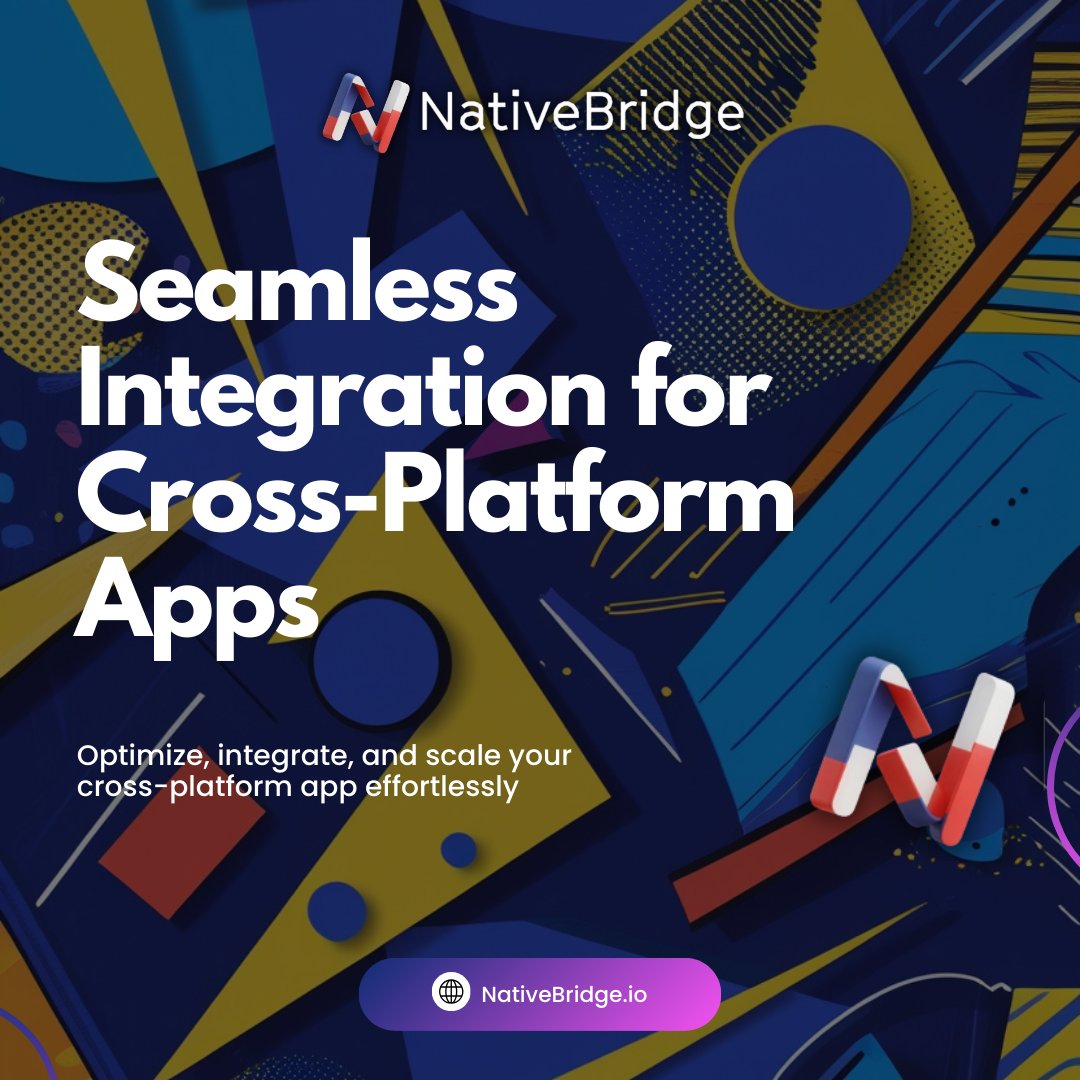 NativeBridge_io's tweet image. Struggling with cross-platform app integration? 
 bit.ly/4c65X8s helps you optimize, integrate &amp;amp; scale effortlessly-so you can focus on building great experiences, not fixing bridges. 🌉
Start building smarter today !
#appdevelopment #flutter #React
