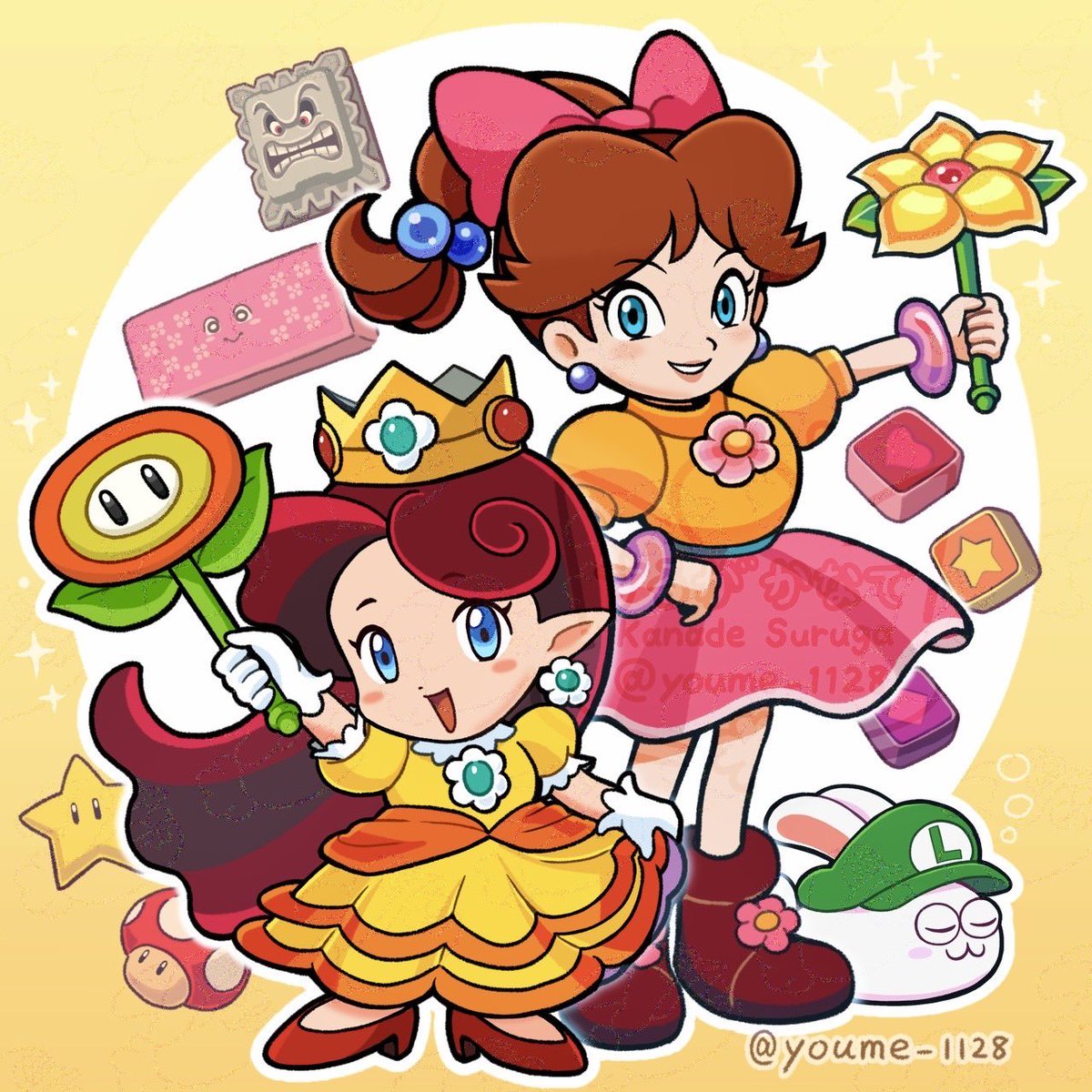 youme_1128's tweet image. いつも温かい応援、本当にありがとうございます😊
大好きな #任天堂 キャラたちの #ファンアート や、 時々オリジナルキャラを描いています🎨
これからもたくさんイラストを描いていきますので、 どうぞよろしくお願いします✨
ご質問、ご感想等はこちら(x.gd/oysxF)
#fanart #Nintendo