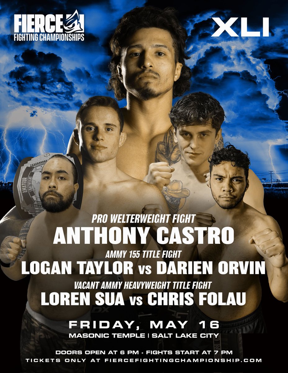 "I'm the real lightweight champ of Utah.... I will not be giving up this belt until I choose to, this belt is mine until I move up."
~Logan Taylor