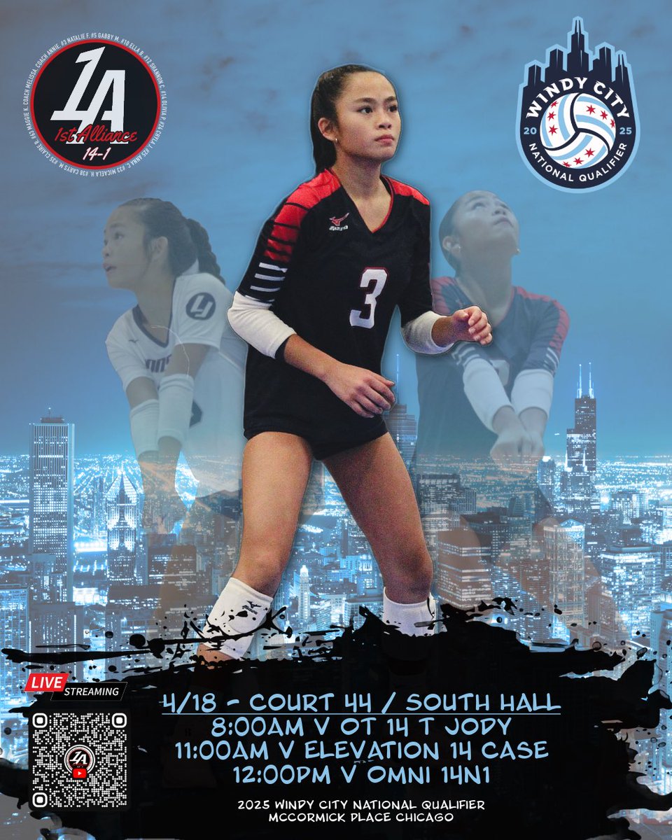 Natalie Flores (@nataliefloresvb) on Twitter photo Come watch us! ๐จ
<a href="/1stAllianceVBC/">1st Alliance VBC</a> 14u Open
Court 44 - 8AM, 11AM & 12PM
<a href="/PrepDig/">Prep Dig ๐</a> <a href="/prepdigil/">Prep Dig Illinois</a> <a href="/VBAdrenaline/">VB Adrenaline</a>
#weare1stalliance Come watch us! ๐จ
<a href="/1stAllianceVBC/">1st Alliance VBC</a> 14u Open
Court 44 - 8AM, 11AM & 12PM
<a href="/PrepDig/">Prep Dig ๐</a> <a href="/prepdigil/">Prep Dig Illinois</a> <a href="/VBAdrenaline/">VB Adrenaline</a>
#weare1stalliance