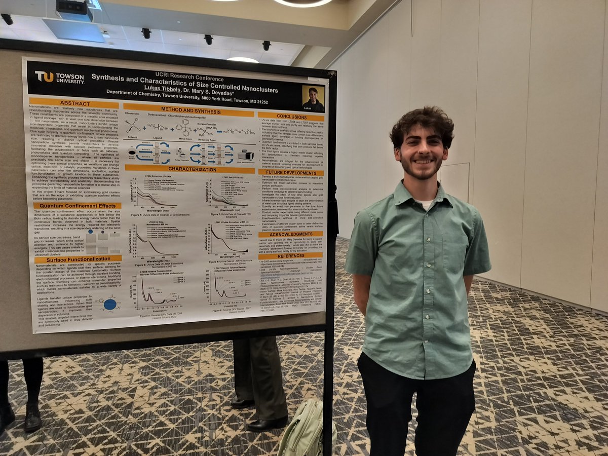 Devadas_GroupTU's tweet photo. Congratulations to the Devadas group members on presenting their research at today's URCI conference at Towson University.

Zaid Qureshi Lloyce Frimpong Naomi Uiyoshioria Benjamin Wallace Katelyn Harro Lukas Tibbels Daniel Fleming https://t.co/ynXlMB9ymC