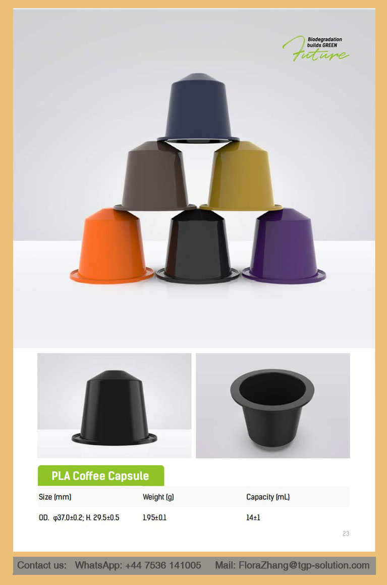 GoodBioPak's tweet image. Our Biodegradable Coffee Capsules! 
100% PLA, sustainable and customizable. #EcoFriendly #Biodegradable #CoffeeCapsules
🔍 Product Specs:
Size: OD. φ37.0±0.2; H 29.5±0.5 mm
Weight: 195±01 g
Capacity: 14±1 m
🎨 Customizable: Various colors and designs available.