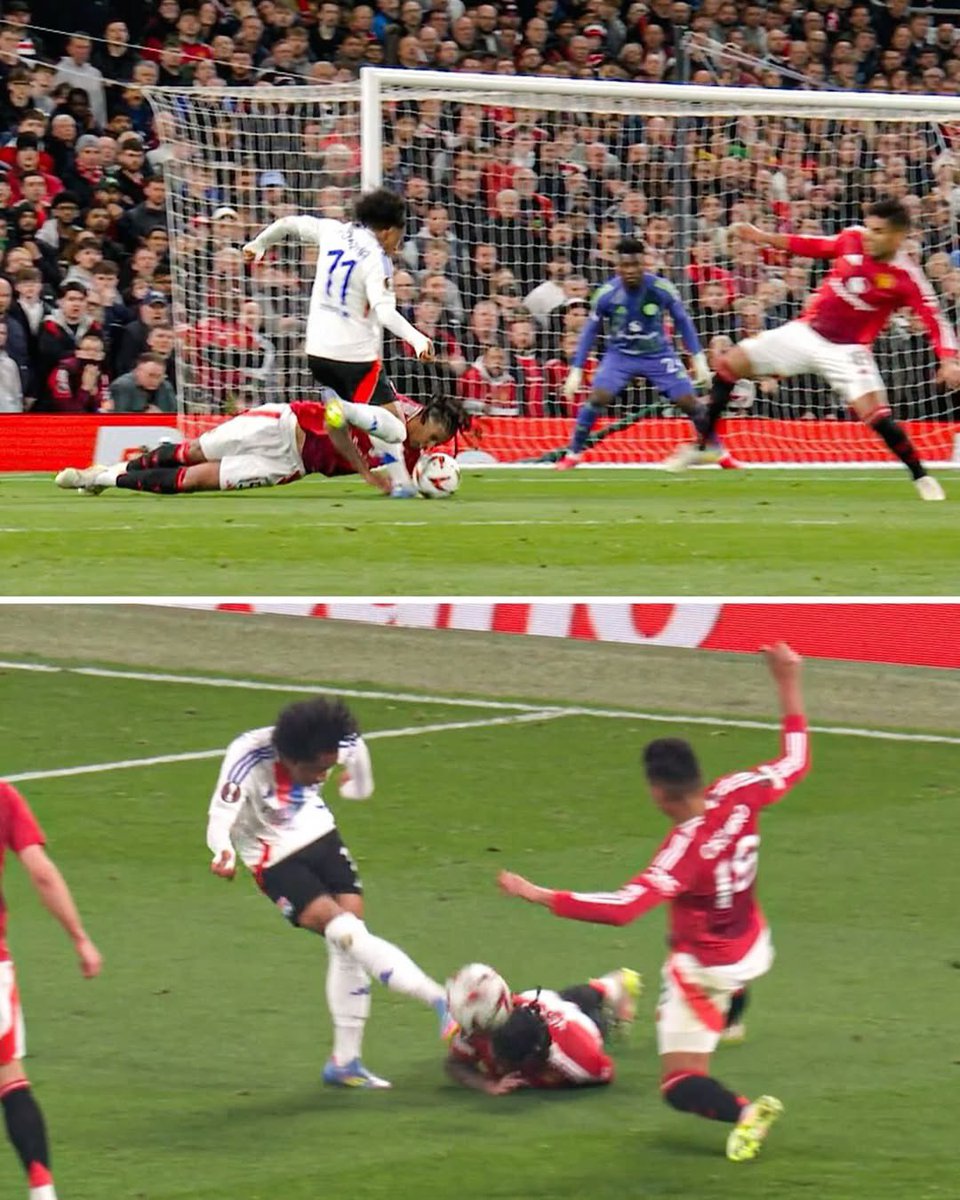 Momen paling gila ya ini sih.

Ini cara bertahan yg sangat berisiko. Ngeblock tendangan keras jrak dekat pake "kepala"

Ini rentan cidera benturan kepala, bisa "linglung" sesaat

Respect deh atas nyalinya ama doi.
Definisi bertahan segenap jiwa raga