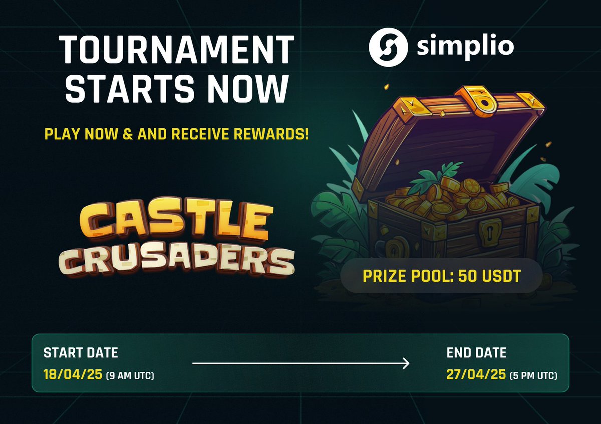 🏆 New Game + BugHunting Tournament Announcement! 🐞🏰
 ⚔️ Castle Crusaders has just landed in the Simplio App—and it's bringing monsters, magic, and a brand-new tournament with it!

🏆 This is not just a chance to win your share of 50 USDT—it’s also your opportunity to help us