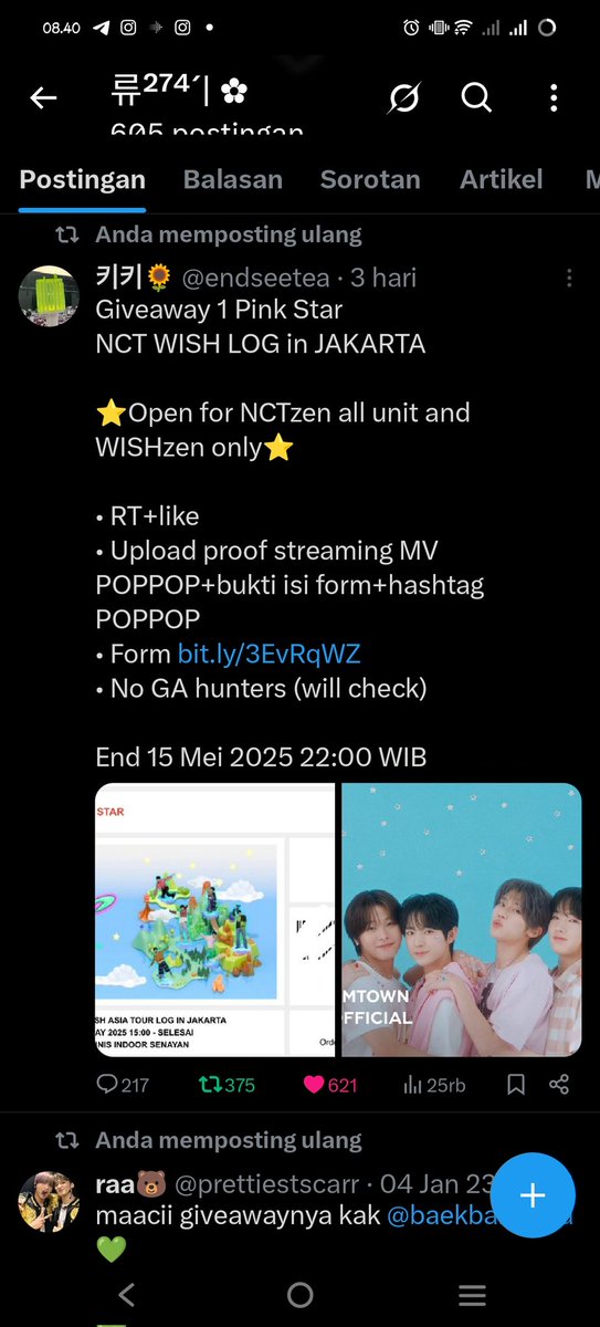 baekbancolla's tweet photo. @endseetea Hai kak! Sebelumnya terima kasih banyak karena sudah mengadakan giveaway ini baik banget💗💗💗 dan happy birthday buat bulan Mei nanti wish u all the best🎉🎉✨

#Feeling_poppop_with_NCTWISH 
#poppop_주인공은_위시와시즈니야 https://t.co/mR3roQDDoP