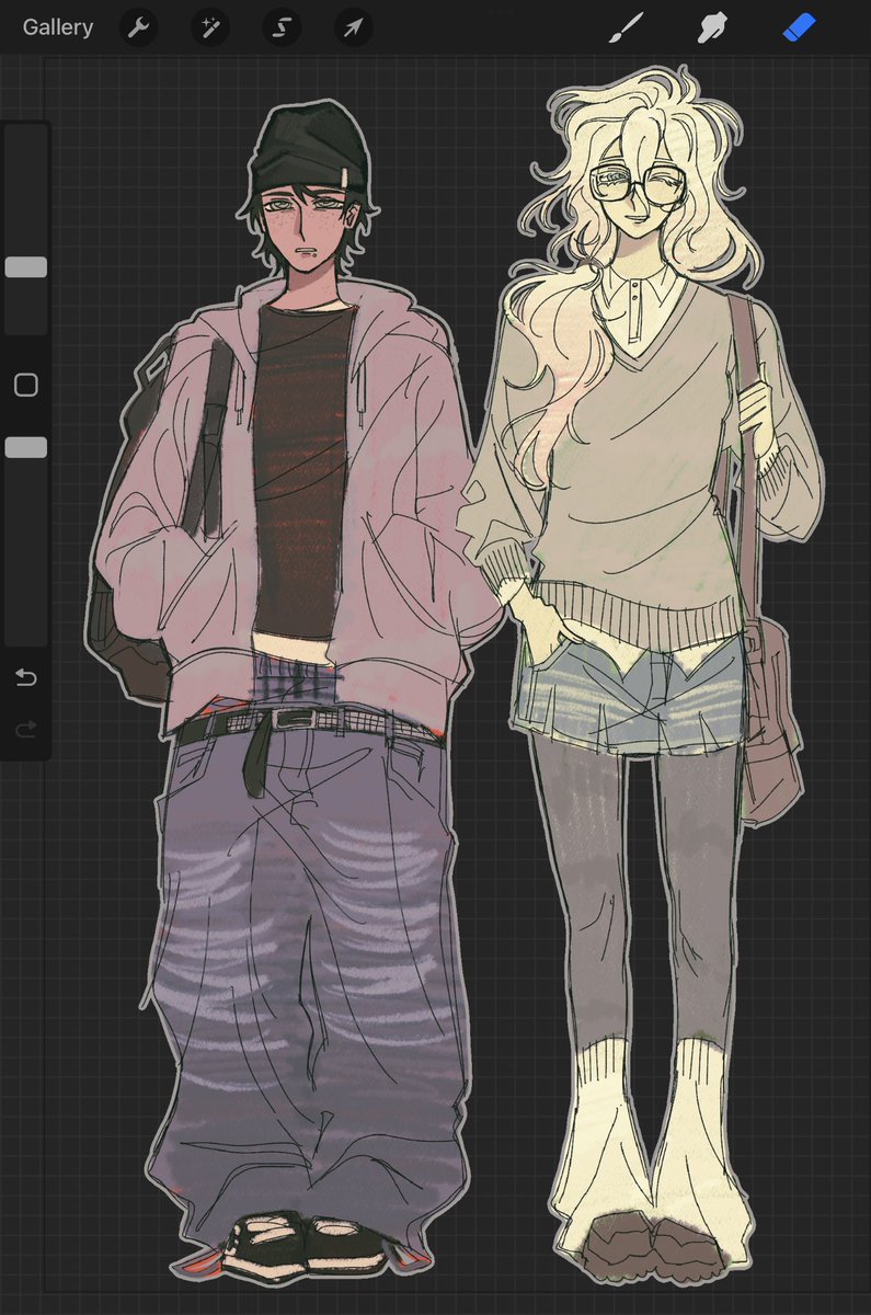 fem komahina doodles as i get back into the groove of drawing