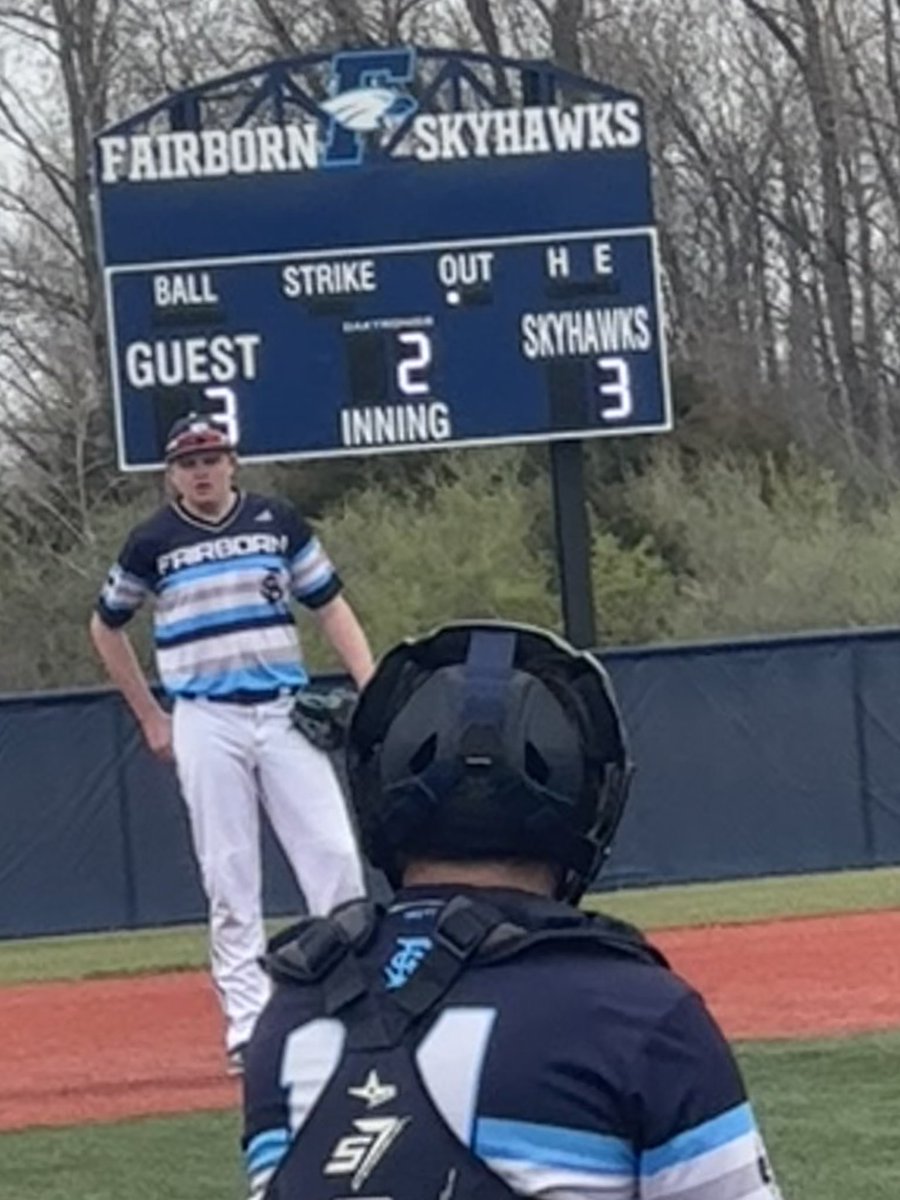 Staying busy at 3rd base… 5 put outs today vs Monroe 💪🏼💪🏼💪🏼💪🏼💪🏼 <a href="/RalphLunsf56390/">Fairborn Skyhawk Baseball</a> #FairbornSkyhawks #Baseball ⚾️