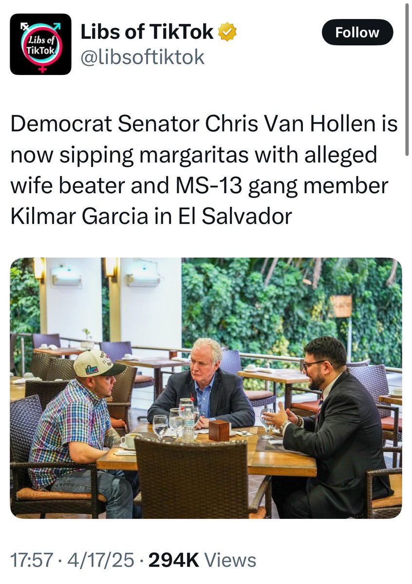 RobertMackey's tweet photo. Whatever the explanation, the image, and the Salvadoran president's caption about "sipping margaritas," was very clearly propaganda set up to provide exactly this viral content for Trump apologists: https://t.co/FXflrrYi1o