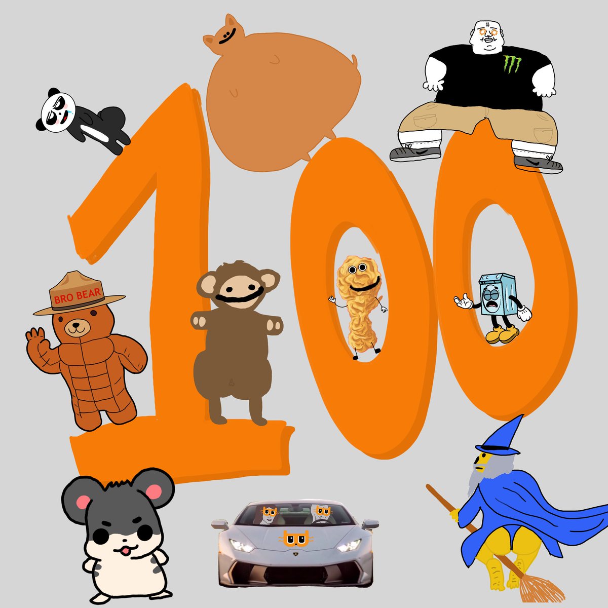 Day 100 of drawing Runes until new Runes MC ATH

“DAY 100 MFERS”