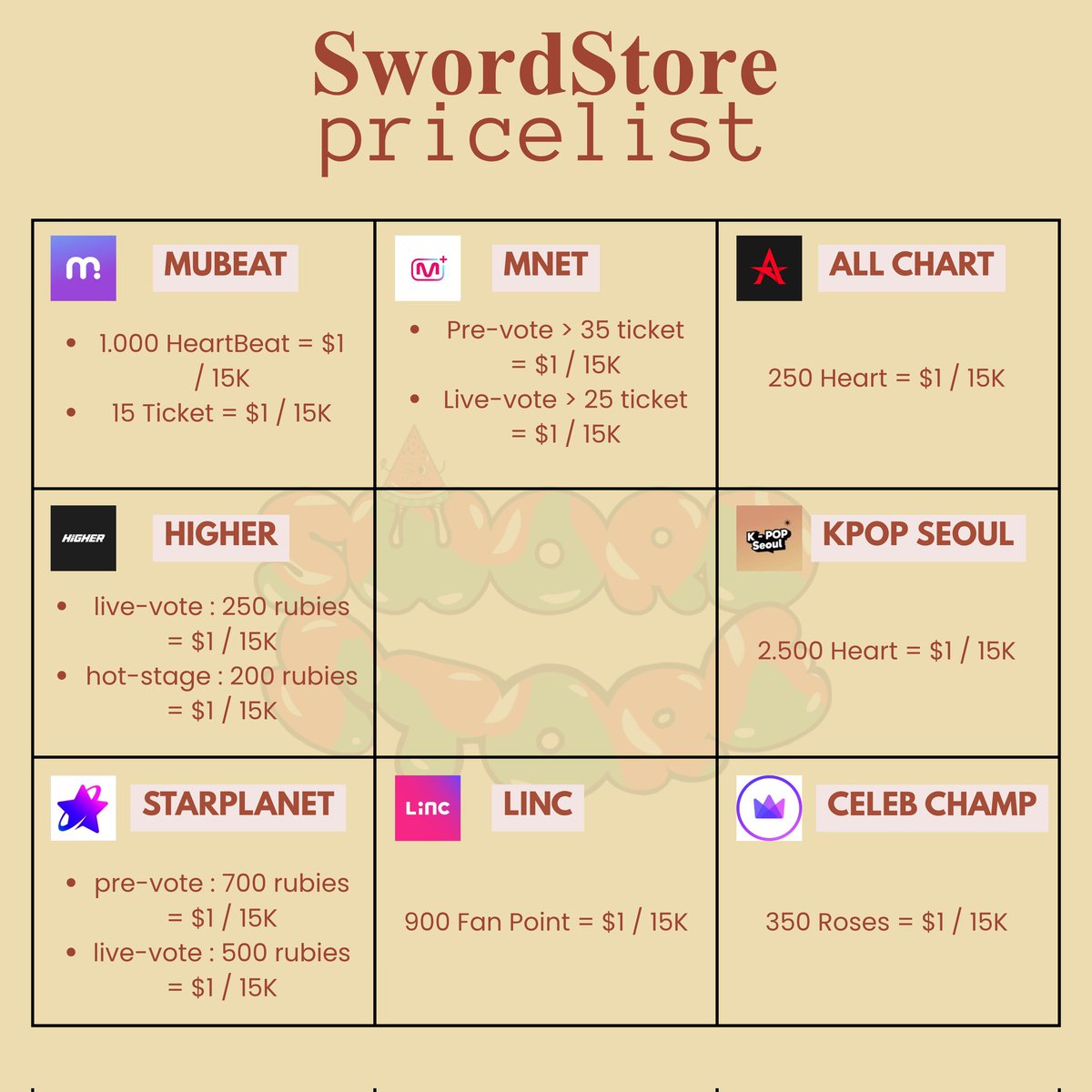 StoreSword's tweet image. ⭐ NEW PRICE LIST &amp;gt; 2025

📢 SPECIAL PROMO

Every purchase will get a 5% bonus.  Applies to all voting applications in the price list🧚🏻‍♀️

If you want to reservation, DM us📩
