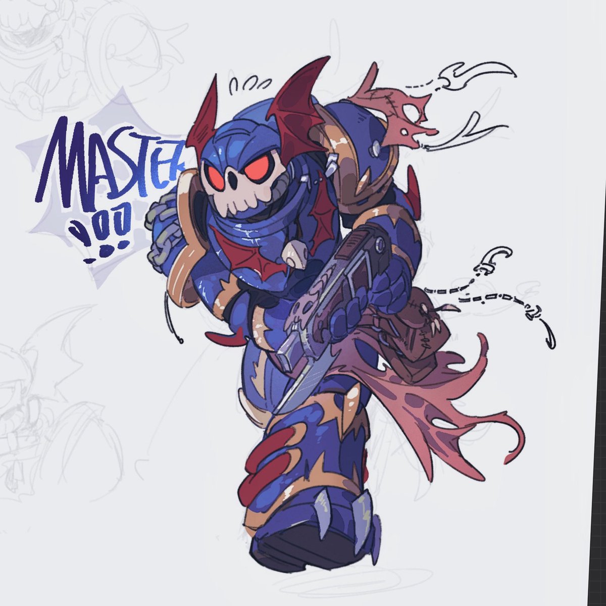 AmazingWildCorn's tweet image. yea chibi bats...
#nightlords #warhammer40k #warhammeroc #WarhammerArt