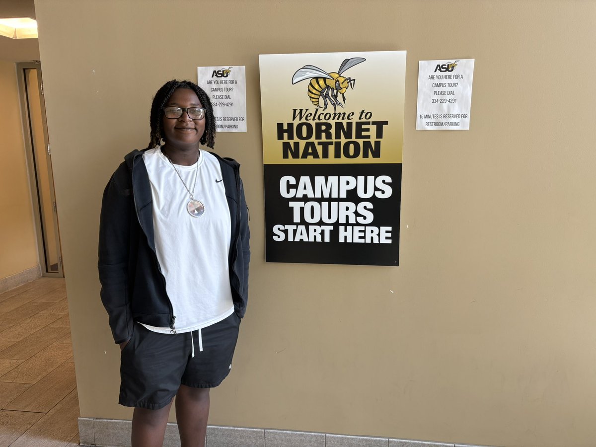 Enjoyed touring ASU and speaking with their flag football team representative due to coach on a recruiting trip! Our tour guide happened to be from Calhoun County and knew my mom!