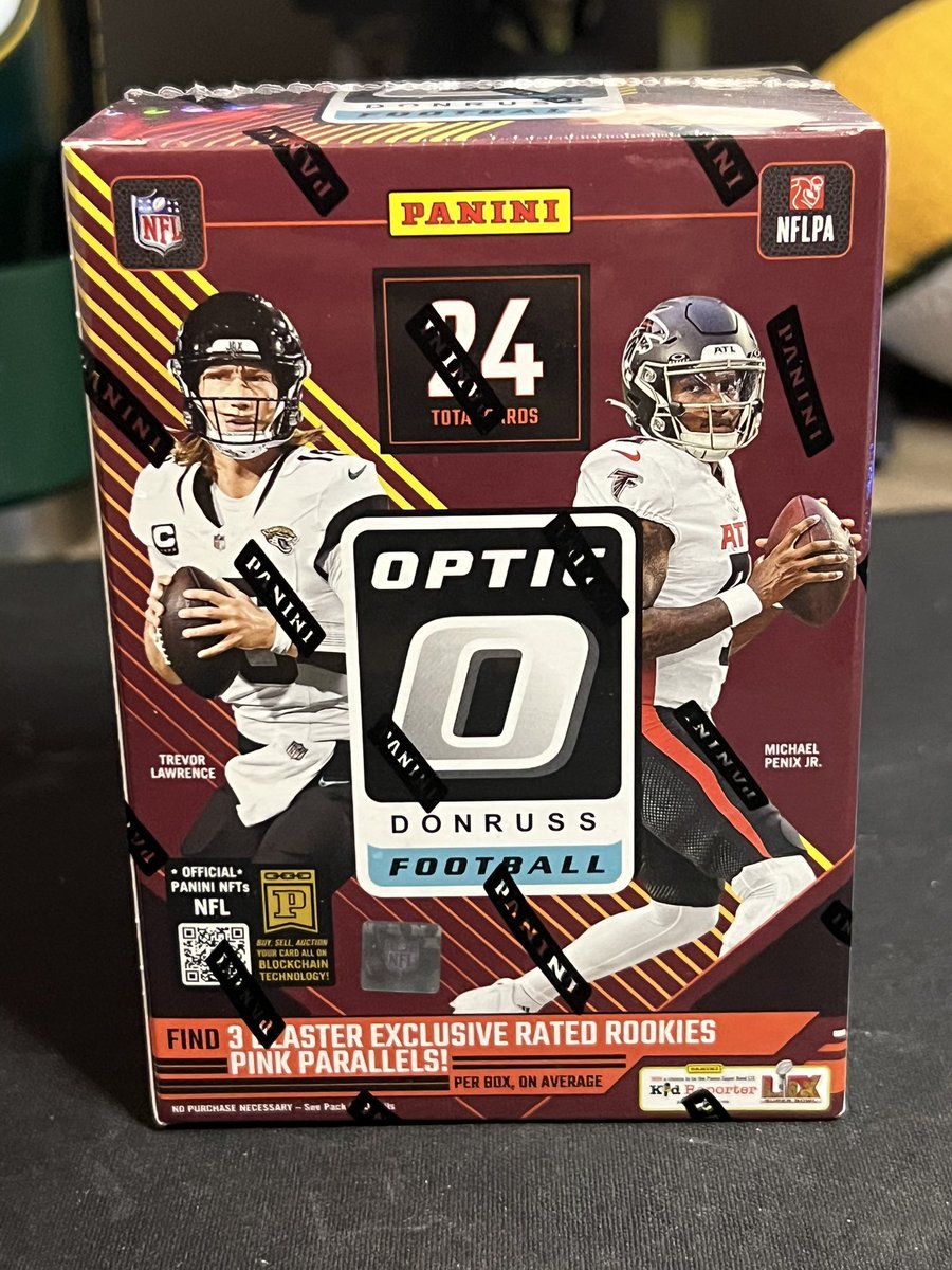 Schaeff13's tweet image. I wanna show some love to #thehobby

Enter for a chance to win a free 2024 Optic Football Blaster!

-Follow me here on X @Schaeff13 
-Like this post.
-Reply with your favorite athlete you collect.

One winner will be selected April 20th at 9pm CST.

*Shipping only in US