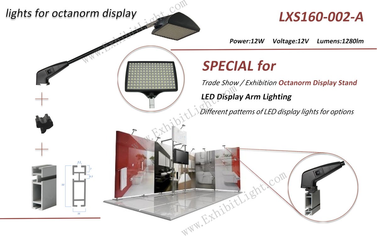 exhibitlight's tweet image. ✨ Stand out at your next trade show! Our LXS160-002-A LED Arm Lights (12W, 1280lm) are designed for Octanorm displays. Bright, efficient, and customizable. #LightUpYourbooth #ExhibitionTech

🔗 exhibitlight.com/led-arm-lights…