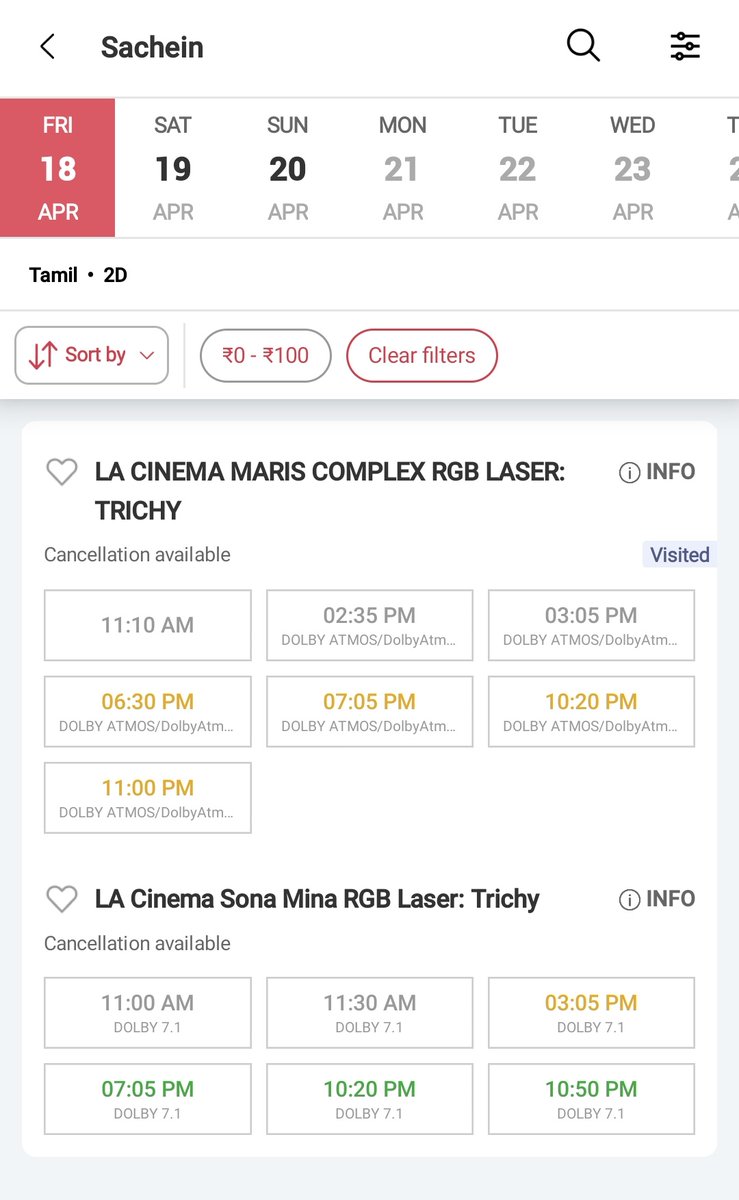 #Sachein Re release in Trichy 👌👌