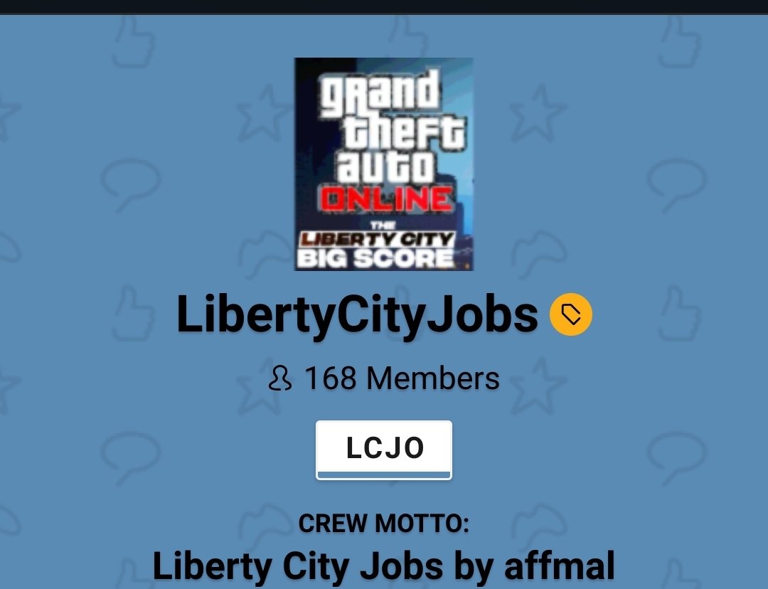 We are 168 members of the crew Liberty City Jobs thank's all 💪