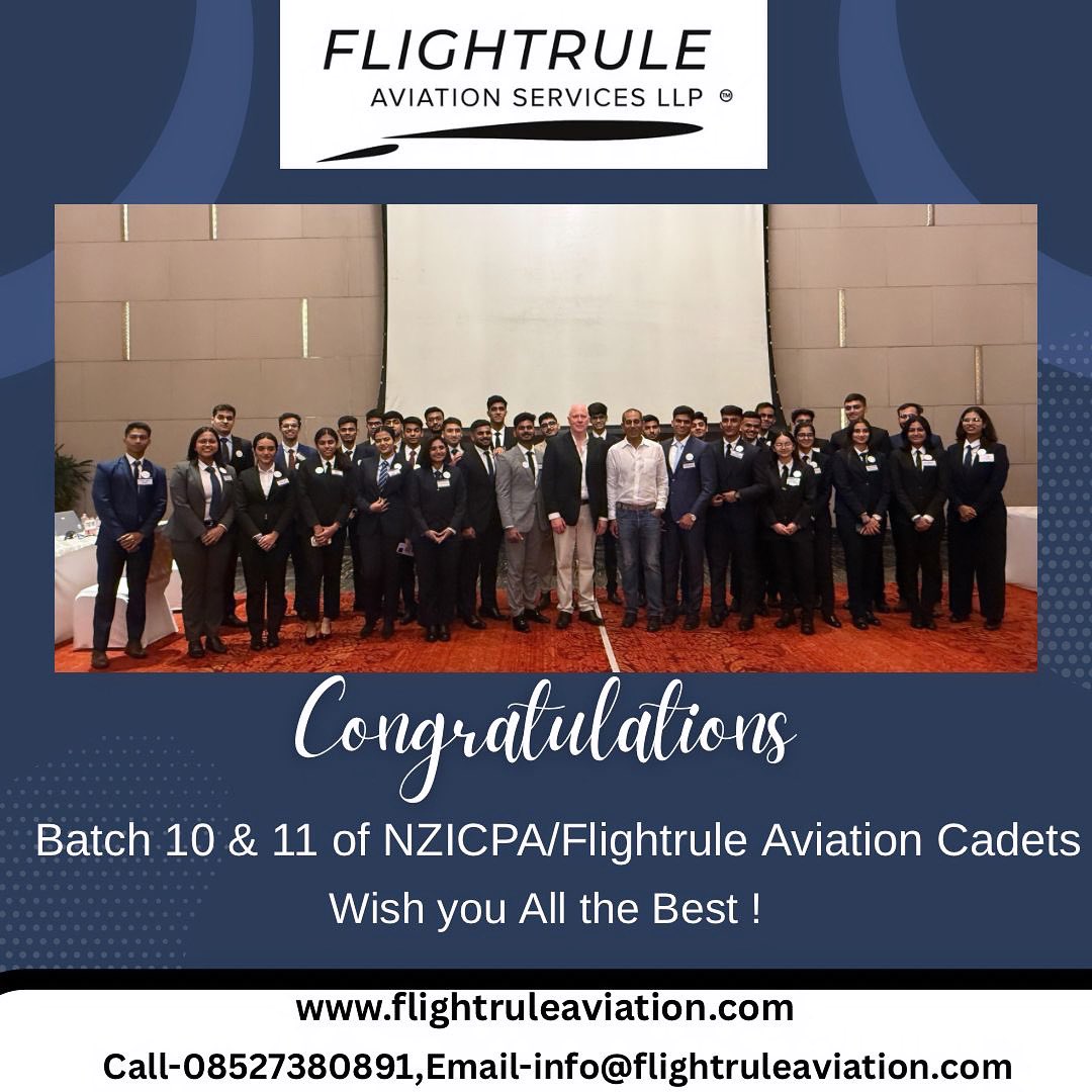 RuleFlight's tweet photo. CONGRATULATIONS BATCH 10 &amp; 11🛫

46 cadets signed LOI with IndiGo on 17th April 2025. 

Gerard Glanville (CEO NZICPA) and IndiGo team joined Capt Rahul Monga (CEO Flightrule Aviation) to welcome our new batch of cadets. https://t.co/fuQb8ppM8E