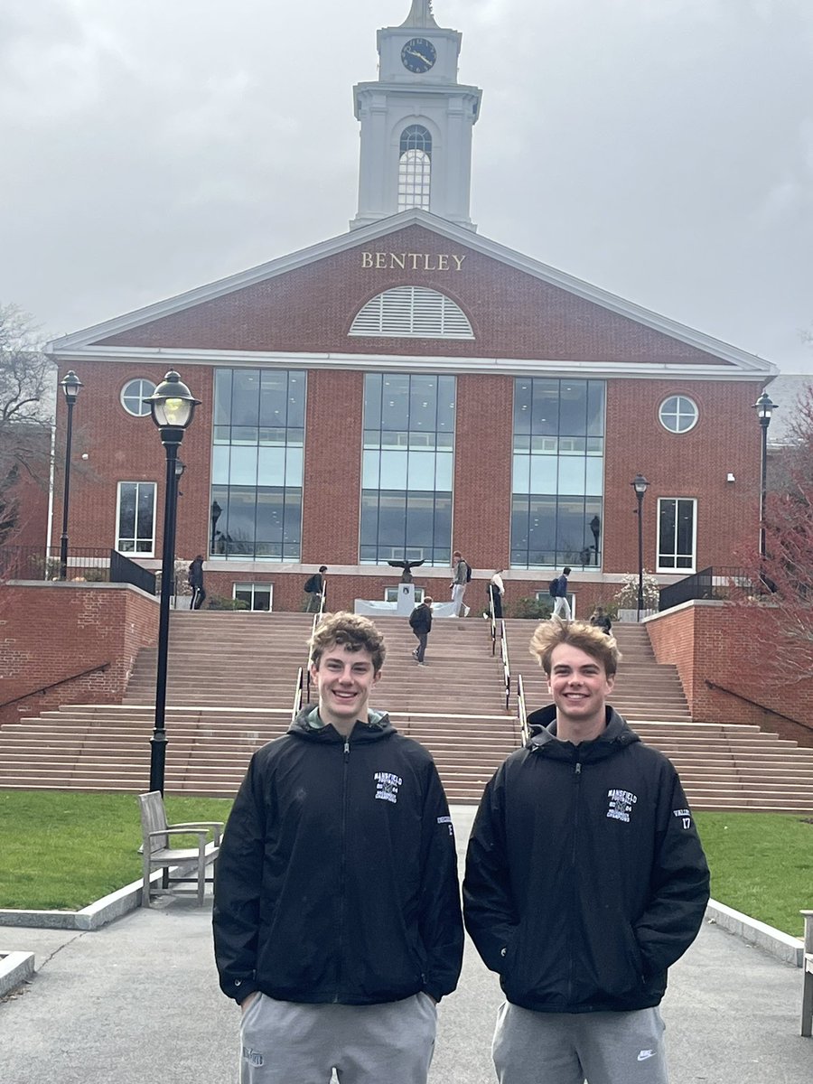 Andrew DeGirolamo (@andrewdeg15) on Twitter photo Thank you so much <a href="/FootballBentley/">Bentley Football</a> for the opportunity to watch a Spring Practice and a tour of the campus facilities. <a href="/EricLedogar/">Eric Ledogar</a> <a href="/CJScarpaIII/">CJ Scarpa</a> <a href="/Coach_OOmoyeni/">Osho Omoyeni</a> <a href="/CoachGeno_/">Eugene Minter Jr.</a> <a href="/MHSfootballMA/">Mansfield Football</a> <a href="/coach_hadac/">Coach Isaac</a> <a href="/tommy_vallett/">Tommy Vallett</a> Thank you so much <a href="/FootballBentley/">Bentley Football</a> for the opportunity to watch a Spring Practice and a tour of the campus facilities. <a href="/EricLedogar/">Eric Ledogar</a> <a href="/CJScarpaIII/">CJ Scarpa</a> <a href="/Coach_OOmoyeni/">Osho Omoyeni</a> <a href="/CoachGeno_/">Eugene Minter Jr.</a> <a href="/MHSfootballMA/">Mansfield Football</a> <a href="/coach_hadac/">Coach Isaac</a> <a href="/tommy_vallett/">Tommy Vallett</a>