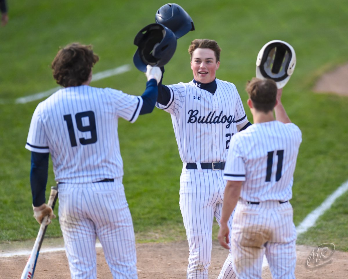 Varsity baseball (8-4) wins 13-3 over GCMS in five innings.

Cam Heinold, Miles Woolsey, Cade Ashby, and Nolan Johnson each belted home runs in this contest. The Bulldogs collected 13 hits as a team with Heinold, Paxson O'Malley, Johnson, and Woolsey each having two hits. Woolsey