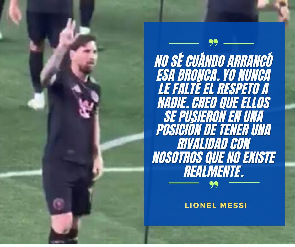 LaformulaesO's tweet image. Messi aseguró que la rivalidad entre Argentina y México no existe para ellos.
"No hay comparación" 🇦🇷 🤌🏻