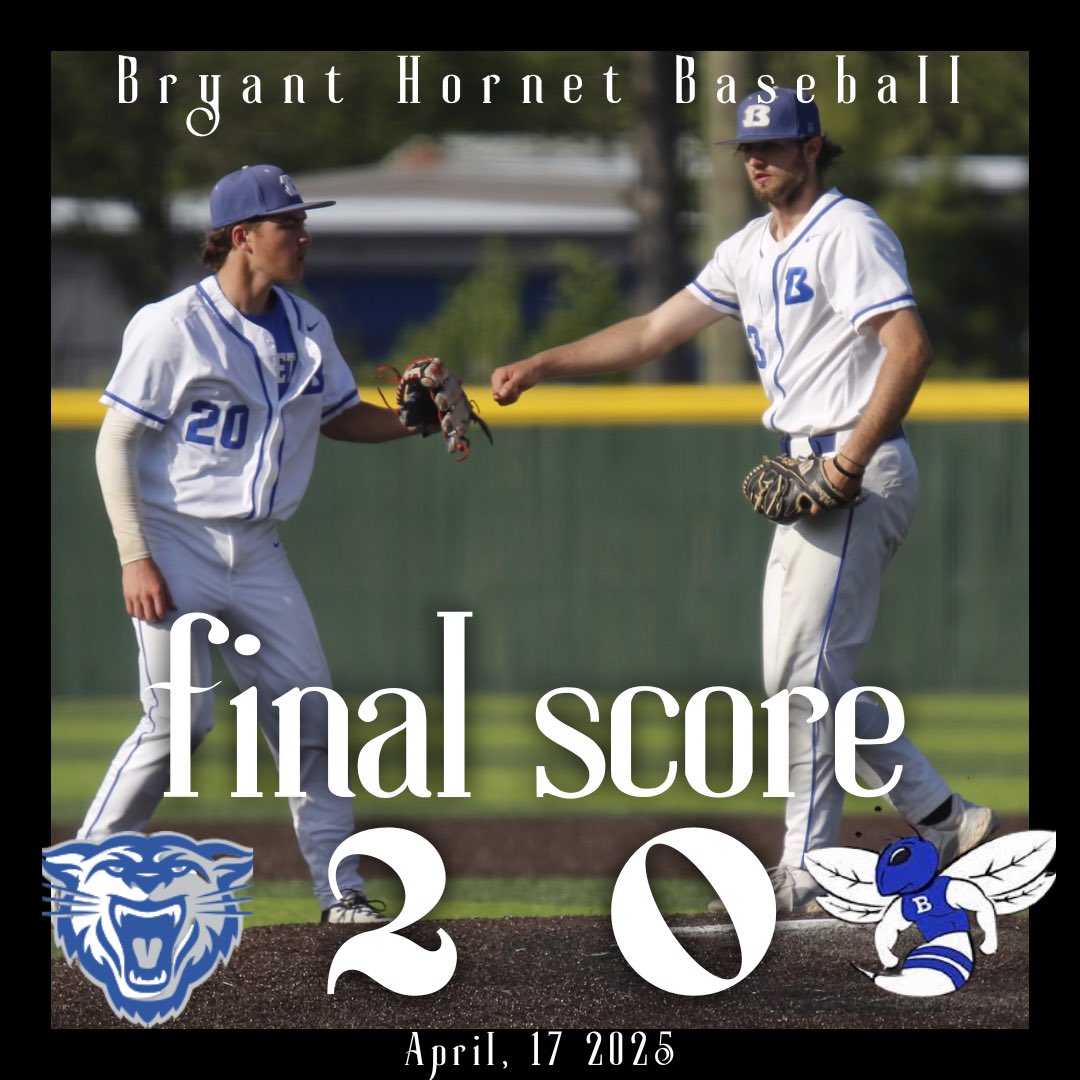 Hornet RBI Club (@clubrbi) on Twitter photo Pitching was strong for both teams, but Conwayโs hitting was a bit stronger in their 2-0 win. <a href="/eli__berry_10/">Eli Berry</a> went 7 innings giving up 7 hits, 2 runs, striking out 3 and walking non. Hornets had two hits on the night <a href="/Huddyt14/">Hudson Thomason</a> with a bunt single and <a href="/jakeelliott44/">Jake Elliott</a> with a single. Pitching was strong for both teams, but Conwayโs hitting was a bit stronger in their 2-0 win. <a href="/eli__berry_10/">Eli Berry</a> went 7 innings giving up 7 hits, 2 runs, striking out 3 and walking non. Hornets had two hits on the night <a href="/Huddyt14/">Hudson Thomason</a> with a bunt single and <a href="/jakeelliott44/">Jake Elliott</a> with a single.