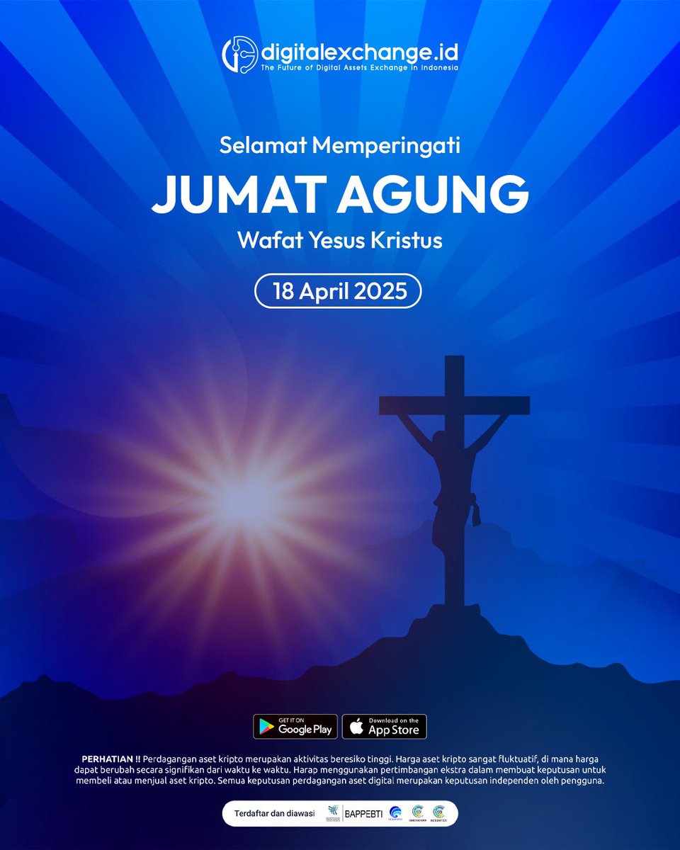 Selamat memperingati Jumat Agung 2025. Semoga sukacita dan damai sejahtera selalu melingkupi kita semua.