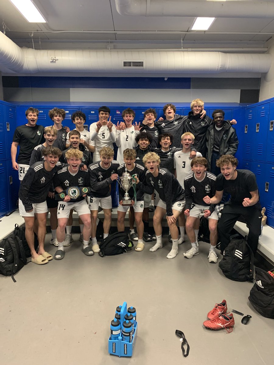 LSWFC_Official's tweet photo. And breath. 😮‍💨

We win the I-80 Cup for the 5th Consecutive Year in thrilling fashion, 4-3 in OT. Boys were so resilient! Safe travels home to all our supporters. Up the Hawks! ⚽️👏🏼

Match Stats 📊
Perrin ⚽️
Dunbar ⚽️
Tiernan ⚽️🅰️
Riese ⚽️
Tong 🅰️
Stanczyk 🅰️
C. Rakowsky 🅰️ https://t.co/D4efmp7G3O