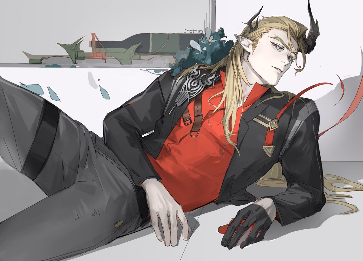 Minton1senci's tweet image. 萨卡兹衣装品牌代言人😳（当然不是
#arknights #manfred #アークナイツ #明日方舟