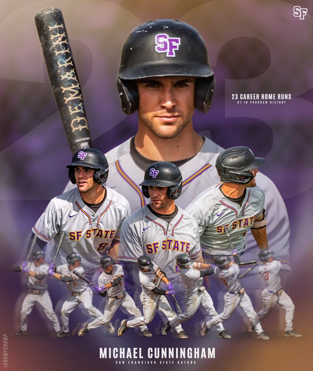 Kyle Highfill (@kyle_highfill) on Twitter photo Before ——> After
Congrats to Michael Cunningham of <a href="/SFStateBaseball/">SF State Baseball</a> <a href="/SFState_Gators/">SF State Athletics</a> for breaking their HR record today! Before ——> After
Congrats to Michael Cunningham of <a href="/SFStateBaseball/">SF State Baseball</a> <a href="/SFState_Gators/">SF State Athletics</a> for breaking their HR record today!