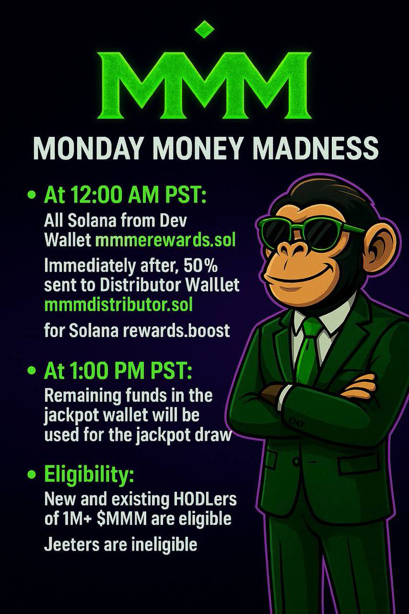 <a href="/TeTheGamer/">Te’ 𓃵</a> Wanna chill and still earn?
Just buy <a href="/MMMREWARDS/">MONEY MAKING MACHINE</a>
BRHbx8gtB1wrasGuTQu5p1DAw2b6BgmW5PiHQs3h7R2E
DEX Screener: dexscreener.com/solana/2rAN6hV…