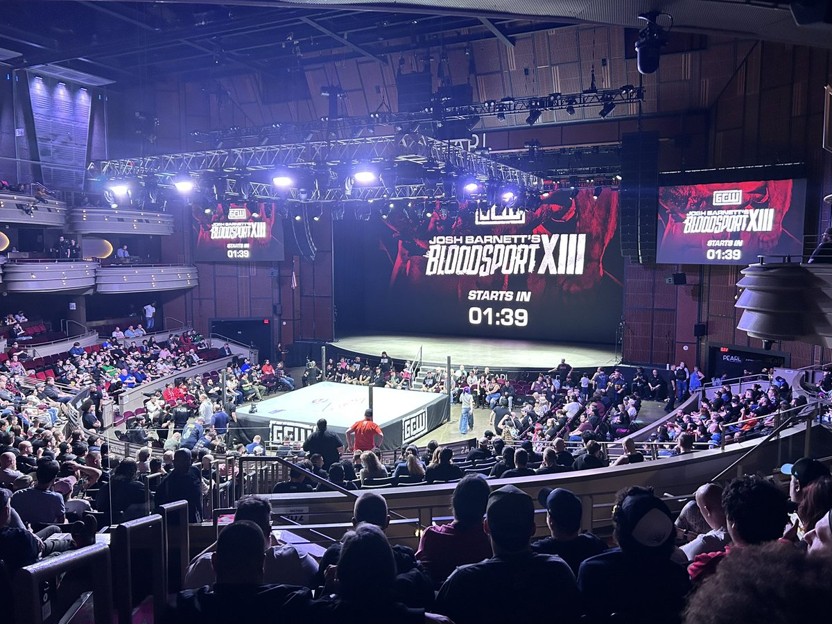 Kicking off Mania week with some great pro-wrestling at the Palms for Josh Barnett’s Bloodsport XIII!