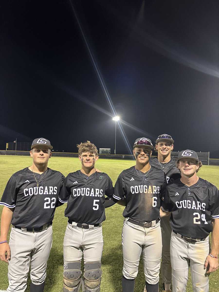 CSHS Baseball (@baseballcshs) on Twitter photo Cougs Win!!!
Cougs - 6
Rudder - 2
<a href="/flaterkaden/">@flaterkaden</a> 2IPs, 0H, 0R, 0BBs, K
<a href="/HaasColton/">Colton Haas</a> 2HBPs!!!
@ mylessimpson 3for3, 2B, 2RBIs, 2Rs
<a href="/Cade_Corcoran12/">Cade Corcoran</a> 1for3, 2B, RBI, R, SB
<a href="/urban_nash/">Nash Urban</a> 2for4, 2R, 2SB Cougs Win!!!
Cougs - 6
Rudder - 2
<a href="/flaterkaden/">@flaterkaden</a> 2IPs, 0H, 0R, 0BBs, K
<a href="/HaasColton/">Colton Haas</a> 2HBPs!!!
@ mylessimpson 3for3, 2B, 2RBIs, 2Rs
<a href="/Cade_Corcoran12/">Cade Corcoran</a> 1for3, 2B, RBI, R, SB
<a href="/urban_nash/">Nash Urban</a> 2for4, 2R, 2SB