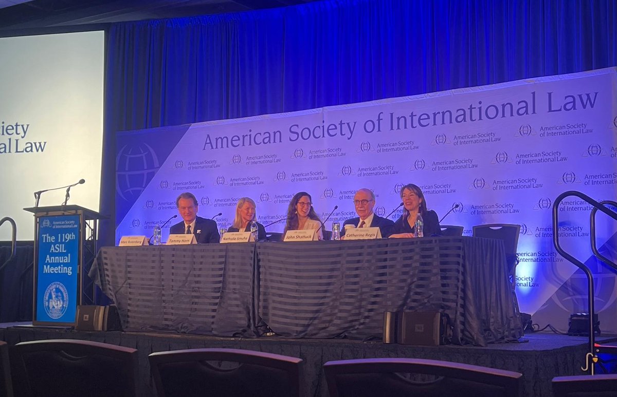 Nathalie Smuha (@nathaliesmuha) on Twitter photo I was honored to present a draft paper on the International Law of #AI in Washington <a href="/asilorg/">ASIL</a>'s Vagts Roundtable. I explored whether this can already be called a new legal field & why it matters.
Recording: youtube.com/watch?v=mV6W5t…
Many thanks to <a href="/MarcRotenberg/">Marc Rotenberg | CAIDP.ORG</a> & the panelists! I was honored to present a draft paper on the International Law of #AI in Washington <a href="/asilorg/">ASIL</a>'s Vagts Roundtable. I explored whether this can already be called a new legal field & why it matters.
Recording: youtube.com/watch?v=mV6W5t…
Many thanks to <a href="/MarcRotenberg/">Marc Rotenberg | CAIDP.ORG</a> & the panelists!