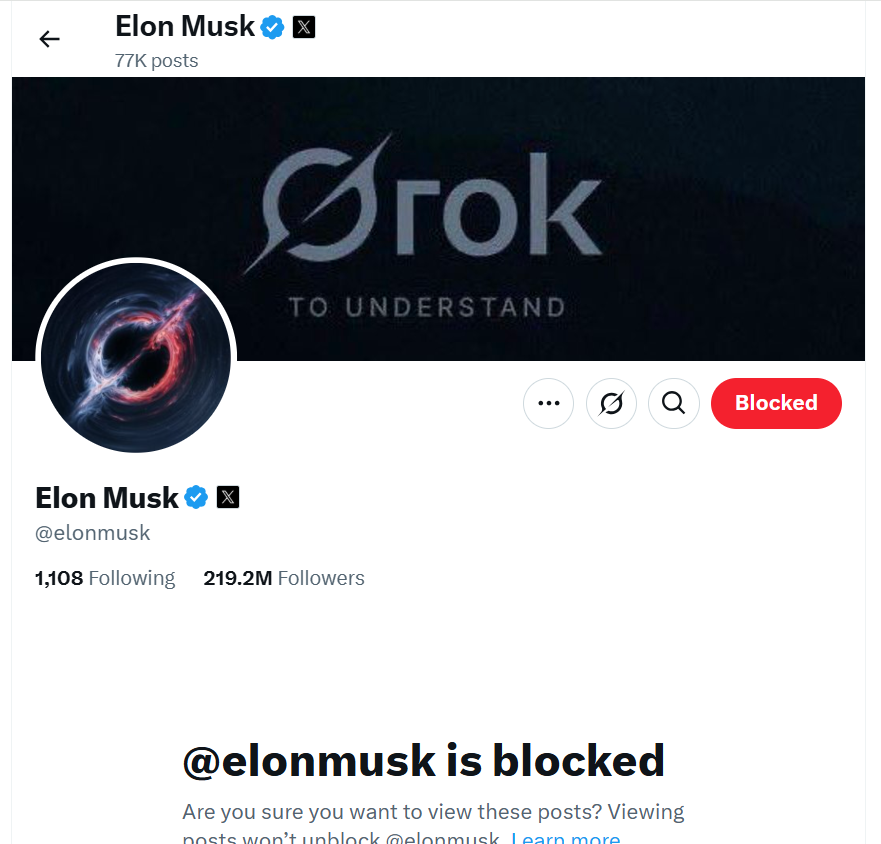 ElbowsUPCanada_'s tweet image. ⬇️Hey everybody- Block @elonmusk and you won&apos;t get his toxic tweets in your feed anymore - retweet!!
 #BLOCKELONMUSK #BlockElon #BlockElonMusk