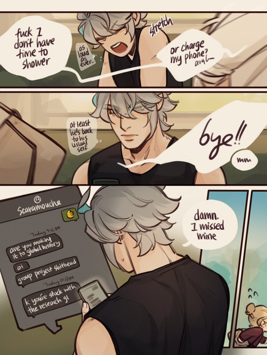 #haikaveh college au - DTR pt. 1 (pg 3/9) 