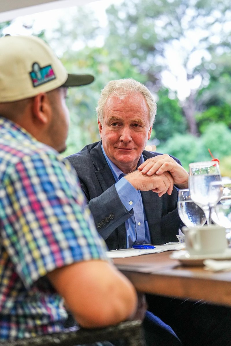 Maryland Democrat Senator Chris Van Hollen meets with suspected MS-13 gang member Kilmar Abrego Garcia in El Salvador.