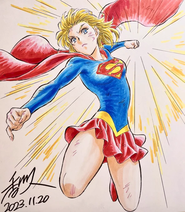 #スーパーマンの日 な…過去絵スーパーガールの方が多いやないかーーーい! 