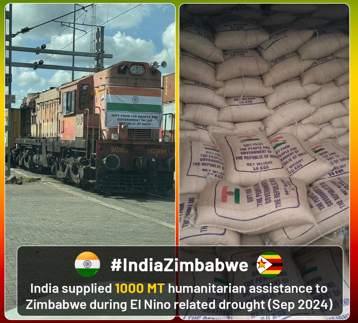 DrSJaishankar's tweet image. Greetings to FM Dr. Amon Murwira, the Government and people of Zimbabwe on their 45th Independence Day. 
 
Committed to advancing our long-standing partnership.
 
@MoFA_ZW 

🇮🇳 🇿🇼