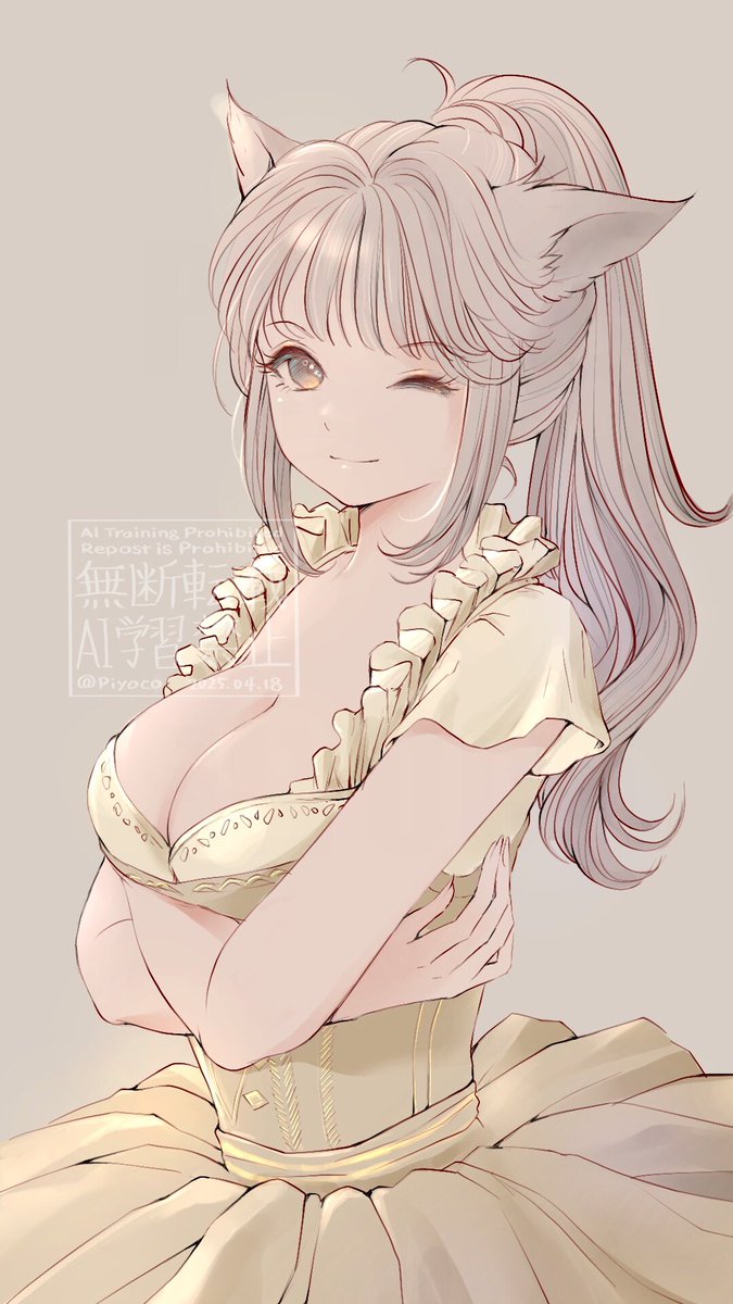 piyo_dango's tweet image. ディアンドル可愛いけどちょっと恥ずかしい
#FF14 
#ミコッテ