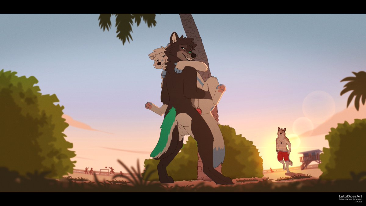 PebbleTheOtter's tweet photo. Commission - Ari ft. Leto

Fun Commission for Ari, featuring Leto getting some back-love at the beach!

Who's that wolf walking towards us?

Hope you guys like!
••••••••••••••••••••
Like my art?
Support me for more contents! https://t.co/iy9UpkAnAi