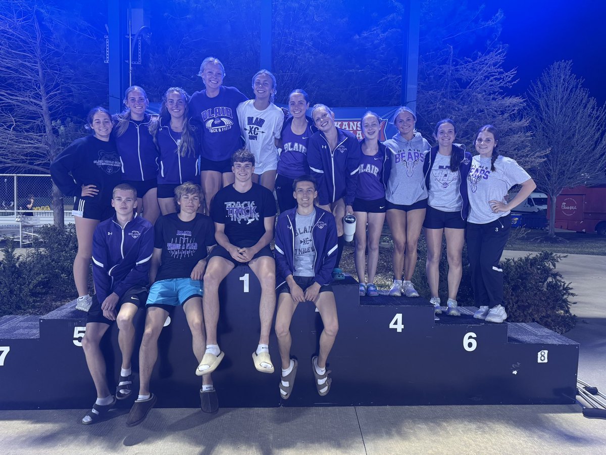 BLAIR Track & Field (@blairtrackteam) on Twitter photo The #BlairBears have made it to the 2025 Kansas Relays!! Looking forward to the next two days!!
Go Bears!!
#KURelays <a href="/KU_Relays/">Kansas Relays</a>
<a href="/BHSBlair/">Blair High School</a> <a href="/EntPubSports/">Washington County Enterprise Sports</a> The #BlairBears have made it to the 2025 Kansas Relays!! Looking forward to the next two days!!
Go Bears!!
#KURelays <a href="/KU_Relays/">Kansas Relays</a>
<a href="/BHSBlair/">Blair High School</a> <a href="/EntPubSports/">Washington County Enterprise Sports</a>