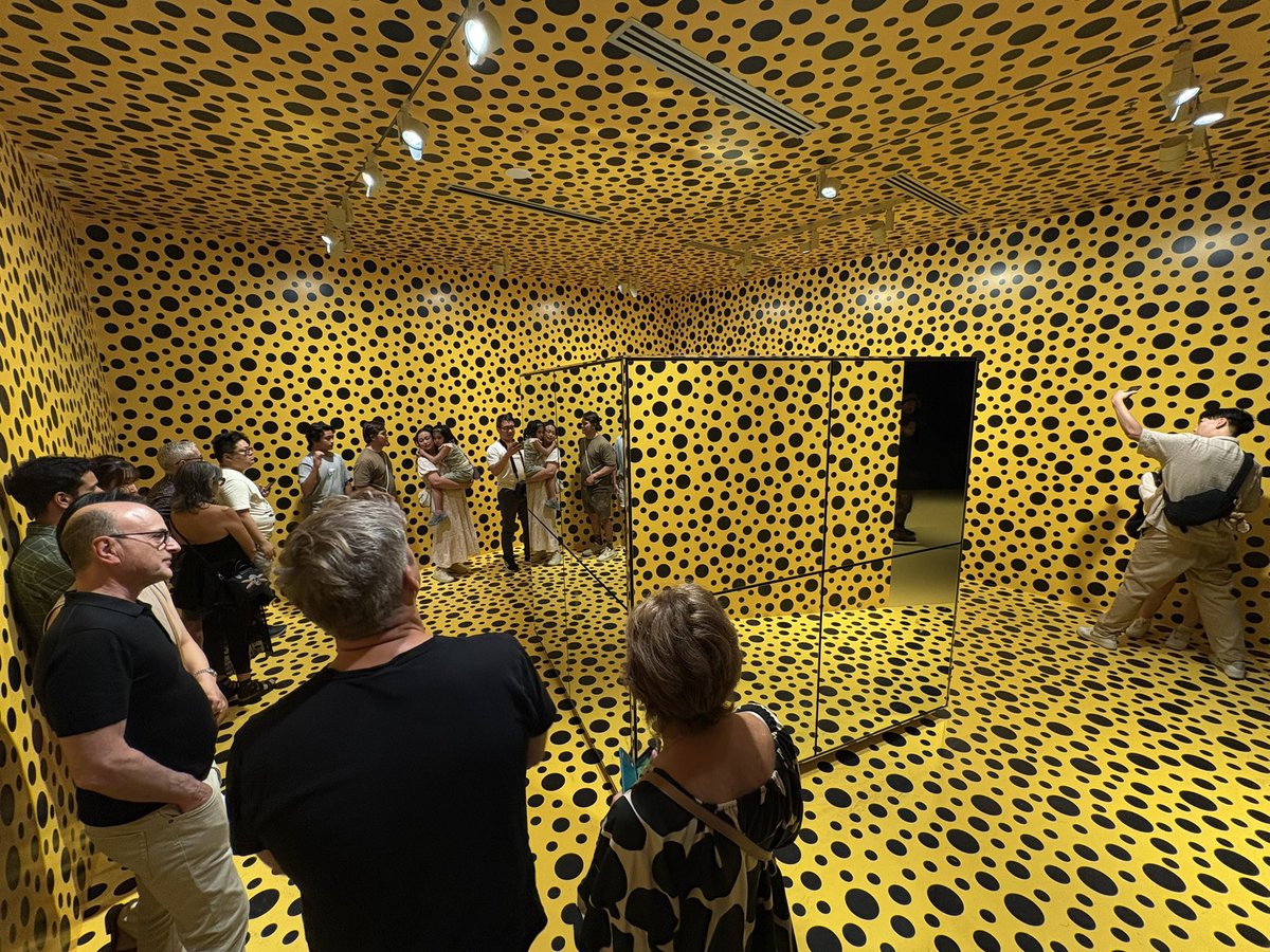 I am not obsessed with granular materials. #ngv #kusama