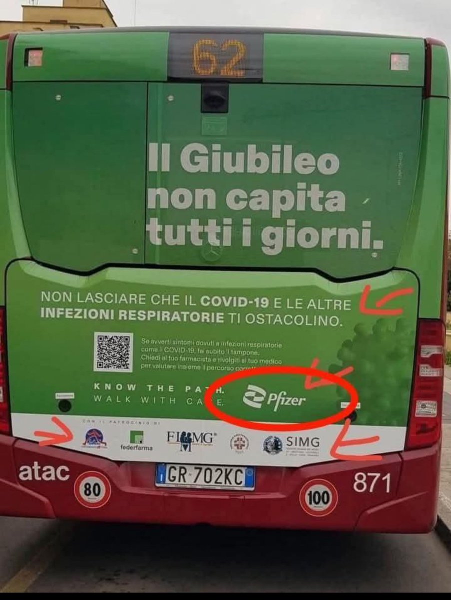 erpics69's tweet photo. #pfizer Non solo ma leggendo lo spot sembra affermare che sia proprio la capitale a detenere il focolaio del virus… come a dire “vai a Roma? Attendo fai il vaccino per evitare di prendere il Covid”… tutto questo con i patrocini delle istituzioni e dello stesso Comune https://t.co/0I6A6TqAup