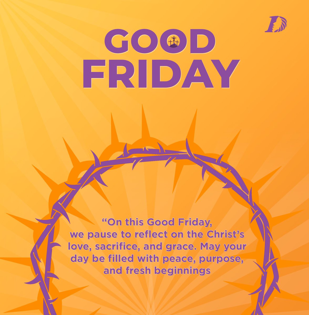 On this Good Friday, we pause to reflect on the Jesus Christ’s love, sacrifice, and grace. May your day be filled with peace, purpose, and fresh beginnings

Happy Good Friday Darling Family 🤗
#GoodFriday2025 #GoodFriday