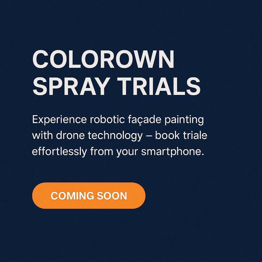 SoaronOfficial's tweet photo. 🚀 𝗖𝗼𝗹𝗼𝗿𝗼𝘄𝗻 𝗦𝗽𝗿𝗮𝘆 𝗧𝗿𝗶𝗮𝗹𝘀 – 𝗖𝗼𝗺𝗶𝗻𝗴 𝗦𝗼𝗼𝗻
The easiest way to book robotic façade painting is about to go live on your Soaron App.
Stay tuned for the launch date – 𝗮𝗻𝗻𝗼𝘂𝗻𝗰𝗶𝗻𝗴 𝘁𝗵𝗶𝘀 𝗦𝘂𝗻𝗱𝗮𝘆! https://t.co/4CKq2n8Q8n