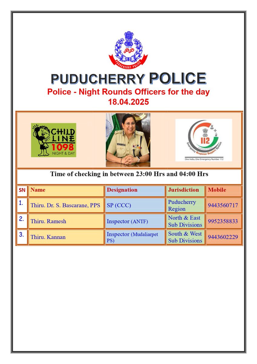 Puducherry Police (@puducherypolice) on Twitter photo 