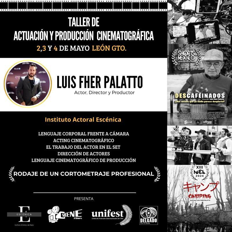 Estaremos en León Gto. Dando este taller de actuación y producción Cinematográfica donde se filmará un proyecto profesional 🎥🎬
‼️ Últimos lugares‼️

<a href="/municipio_leon/">Municipio de León</a> @DianaMac10 <a href="/adame_wendoline/">Wendoline Adame</a> <a href="/CulturaLeon/">CulturaLeón</a> <a href="/turismogobgente/">Secretaría de Turismo e Identidad</a>